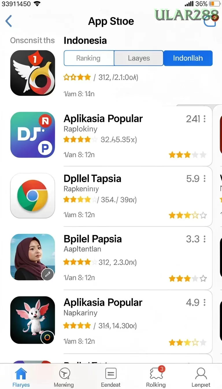 Cuplikan layar FA99 — halaman utama